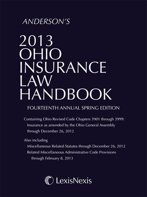 cover image of Anderson's 2013 Ohio Insurance Law Handbook